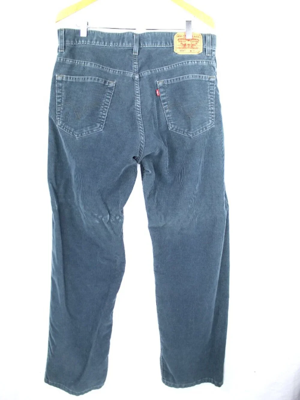 Levi's 559 Men's Relaxed Straight Blue Corduroy Pants 36x32 Grunge W36 L30.5